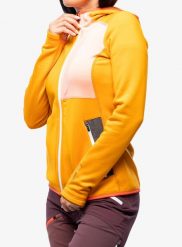 Bluza damska Ortovox Fleece Hoody. Brązowe bluzy ORTOVOX, l, bez wzorów, z elastanu, bez ramiączek, bez kaptura. Za 775.49 zł.