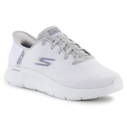 Buty Skechers Go Walk Flex-New World 216505-WGY białe. Białe buty treningowe bez wzorów, bez zapięcia, na fitness i siłownię. Za 544.84 zł.