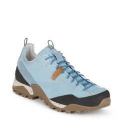 Buty trekkingowe damskie Aku Nativa Canvas. Niebieskie trekkingi Aku, bez wzorów, z gumy, bez zapięcia, trekkingowe. Za 399.00 zł.