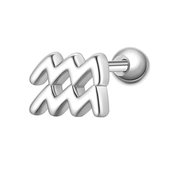 Glanzstücke München Piercing Sterling Silber Kolczyki 1 ct Damski. Szare kolczyki Glanzstücke München, srebrne. Za 129.99 zł.
