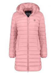 Geographical Norway Płaszcz pikowany "Atikotal" w kolorze jasnoróżowym rozmiar: XL. Różowe płaszcze Geographical Norway, xl, bez wzorów, bez kaptura. Za 177.94 zł.