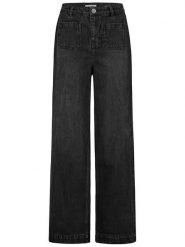 Sublevel Dżinsy - Comfort fit - w kolorze czarnym rozmiar: M. Czarne jeansy Sublevel, m, z aplikacjami, z bawełny, z podwyższonym stanem. Za 163.26 zł.
