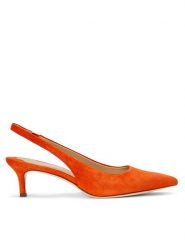 LAUREN RALPH LAUREN Sandały Lolah II 802959263003 Pomarańczowy. Brązowe sandały Lauren Ralph Lauren, bez wzorów, ze skóry, bez obcasa, na szpilce, bez zapięcia. Za 629.99 zł.
