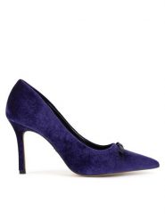 Nine West Szpilki WFA2989-1 Fioletowy. Fioletowe szpilki Nine West, bez wzorów, z materiału, bez obcasa, na szpilce, bez zapięcia. Za 199.99 zł.