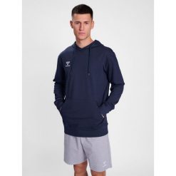 Bluza Z Kapturem Hummel Hmlgo 2.0 Hoodie. Niebieskie bluzy Hummel, m, bez wzorów, z kapturem, na fitness i siłownię. W wyprzedaży za 216.50 zł.