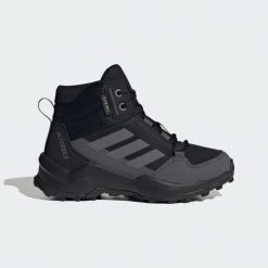 Buty Terrex Ax4r Mid Rain.Rdy Hiking. Czarne buty trekkingowe adidas, z materiału, bez zapięcia. Za 364.20 zł.