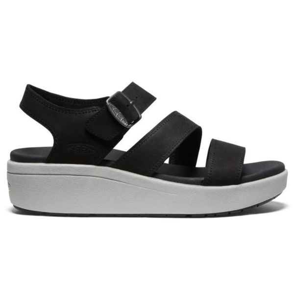 Sandały turystyczne damskie Keen Ellecity Backstrap. Czarne sandały Keen, bez wzorów, bez obcasa, bez zapięcia. Za 341.55 zł.