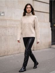 Sweter z domieszką wełny - Inny. Swetry Sinsay, l, bez wzorów, z wełny, bez ramiączek. Za 59.99 zł.