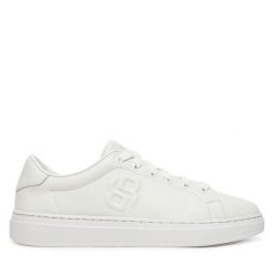 Tenisówki BOSS. Białe trampki Boss, bez wzorów, bez zapięcia. Za 519.99 zł.