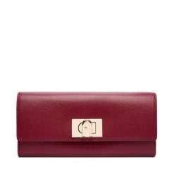 Portfel Furla. Czerwone portfele Furla, bez wzorów. Za 889.99 zł.