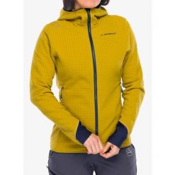 Polar damski La Sportiva Bristen Thermal Hoody. Żółte bluzy z polaru La Sportiva, bez wzorów, z polaru, trekkingowe. Za 764.49 zł.