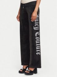 Juicy Couture Spodnie dresowe Old Gothic JCWBJ226334 Czarny Regular Fit. Czarne spodnie dresowe Juicy Couture, bez wzorów, z dresówki. Za 399.99 zł.