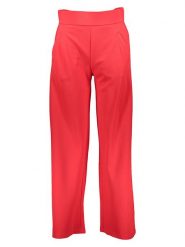 JDY Spodnie "Louisville Catia Life" w kolorze czerwonym rozmiar: S/L32. Czerwone spodnie materiałowe JDY, bez wzorów, z materiału. Za 88.23 zł.