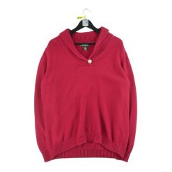 Damski czerwony sweter. Czerwone swetry Ralph Lauren, l, bez wzorów, z materiału, eleganckie, bez ramiączek. Za 85.16 zł.
