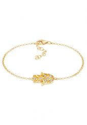 Elli Damski Hamsa Hand Fatima Spiritual z kryształami w srebrze 925 szt. Bransoletki 1 ct. Brązowe bransoletki Elli, srebrne. Za 248.99 zł.