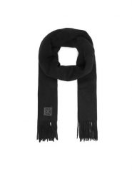 Calvin Klein Szalik Emblem LV04D8060G Czarny. Czarne szaliki i kominy Calvin Klein, bez wzorów, z wełny. Za 349.99 zł.