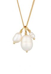 Elli PREMIUM Damski wisiorek barokowy z perły hodowlana słodkowodna z pozłacanego srebra próby 925 Sterling Silver Naszyjniki 1 ct. Szare naszyjniki Elli PREMIUM, z materiału, z perłą, pozłacane. Za 211.64 zł.