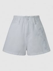 Pepe Jeans Szorty dżinsowe w kolorze białym rozmiar: W25. Białe szorty Pepe Jeans, bez wzorów, z jeansu. Za 105.63 zł.