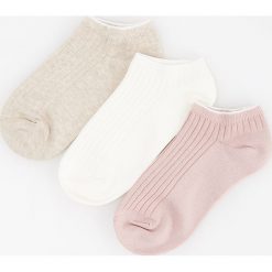 Skarpetki stopki 3 pack - Kremowy. Skarpetki marki Reserved. Za 24.99 zł.