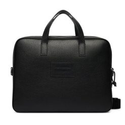 Aktówka Emporio Armani. Czarne aktówki Emporio Armani, bez wzorów. Za 1,919.99 zł.