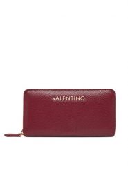 Valentino Portfel Divina VPS1R4155G Bordowy. Czerwone portfele Valentino, bez wzorów, ze skóry. Za 229.99 zł.