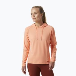 Bluza trekkingowa damska Helly Hansen Verglas Light Hoodie. Brązowe bluzy Helly Hansen, bez wzorów, bez ramiączek, bez kaptura. Za 149.99 zł.