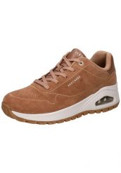 Buty SKECHERS UNO RUGGED-CHILLPROO Brązowy. Brązowe buty trekkingowe Skechers, z materiału, bez zapięcia. Za 405.30 zł.