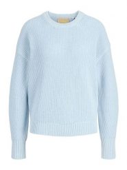 JJXX Sweter w kolorze błękitnym rozmiar: L. Niebieskie swetry JJXX, l, bez wzorów, z bawełny, bez ramiączek. Za 113.99 zł.