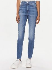 Tommy Jeans Jeansy Sylvia Hgh Sskn Ah1230 DW0DW17162 Niebieski Skinny Fit. Niebieskie jeansy Tommy Jeans, bez wzorów, z bawełny. Za 349.99 zł.
