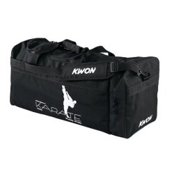 Torba sportowa do karate Kwon. Czarne torby sportowe KWON, bez wzorów, z nylonu, na ramię, duże. Za 170.00 zł.