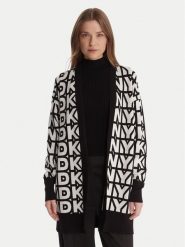 DKNY Kardigan P5MXAX88 Écru Relaxed Fit. Swetry DKNY, xl, bez wzorów, z wiskozy, bez ramiączek. Za 529.99 zł.
