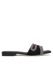 Pollini Klapki SA28071C1MTA0000 Czarny. Czarne klapki Pollini, bez wzorów, ze skóry, bez obcasa, bez zapięcia. Za 2,459.00 zł.