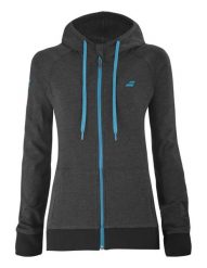 Bluza rozpinana juniorska Babolat Exercise Hood. Czarne bluzy BABOLAT, bez wzorów, z bawełny, bez ramiączek, z kapturem. Za 167.00 zł.