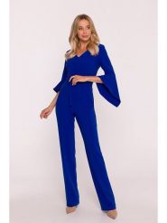 Stylove Kombinezon w kolorze niebieskim rozmiar: S. Niebieskie kombinezony Stylove, s, bez wzorów, z tkaniny, bez kołnierzyka, bez ramiączek. Za 269.99 zł.