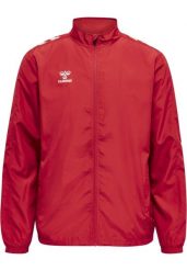 Kurtka Hummel Micro Zip. Czerwone kurtki Hummel, s, bez wzorów, z materiału, klasyczne, bez kaptura. Za 215.35 zł.