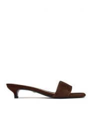 GINO ROSSI Klapki EO-V2229-111-5 Brązowy. Brązowe klapki Gino Rossi, bez wzorów, ze skóry, bez obcasa, bez zapięcia. Za 299.99 zł.