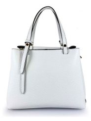 Florence Bags Skórzana torebka "Bea" w kolorze białym - 25 x 19 x 11 cm rozmiar: onesize. Białe torebki klasyczne Florence Bags, bez wzorów, z materiału, przez ramię, bez dodatków. Za 320.63 zł.