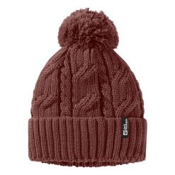 Czapka zimowa Jack Wolfskin Pompom. Czerwone czapki zimowe Jack Wolfskin, bez wzorów, sportowe. Za 159.99 zł.