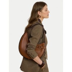 Torebka LAUREN RALPH LAUREN. Brązowe torebki klasyczne Lauren Ralph Lauren, bez wzorów, klasyczne, bez dodatków. Za 1,899.00 zł.