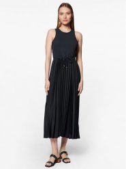 Tommy Hilfiger Sukienka codzienna WW0WW39342 Granatowy Regular Fit. Niebieskie sukienki Tommy Hilfiger, na co dzień, m, bez wzorów, z wiskozy, bez kołnierzyka, bez ramiączek, proste. Za 429.99 zł.
