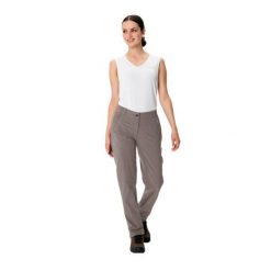 Spodnie damskie VAUDE Farley Stretch III. Białe spodnie narciarskie Vaude, bez wzorów, z elastanu, narciarskie. Za 491.70 zł.