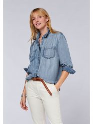 Polo Sylt Koszula dżinsowa - Regular fit - w kolorze niebieskim rozmiar: XS. Niebieskie koszule Polo Sylt, xs, bez wzorów, z lyocellu, bez kołnierzyka, bez ramiączek. Za 101.23 zł.