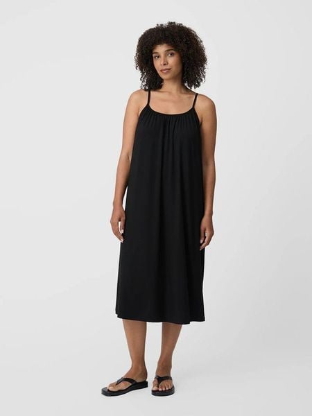 Les Lunes Sukienka "Maviee" w kolorze czarnym rozmiar: XXL. Czarne sukienki Les Lunes, xxl, bez wzorów, z lyocellu, bez kołnierzyka, bez ramiączek, midi. Za 165.99 zł.