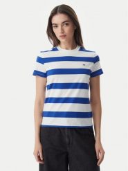Tommy Jeans T-Shirt Flag DW0DW23801 Niebieski Regular Fit. Niebieskie t-shirty Tommy Jeans, xl, bez wzorów, z bawełny, bez kołnierzyka, bez ramiączek. Za 149.99 zł.