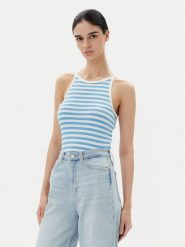 Pieces Top Jane 17155477 Niebieski Slim Fit. Niebieskie topy Pieces, xs, bez wzorów, z wiskozy, bez kołnierzyka, bez ramiączek. Za 59.99 zł.