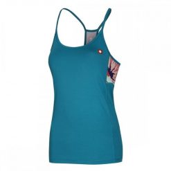 Damski tank top Ocun Artista blue. Niebieskie topy sportowe Ocun, bez wzorów, z materiału, wspinaczkowe. Za 210.00 zł.