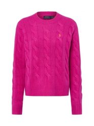 Polo Ralph Lauren sweter z dzianiny z zawartością kaszmiru Kobiety Kaszmir wyrazisty róż, L. Czerwone swetry Polo Ralph Lauren, l, bez wzorów, z dzianiny, bez ramiączek. Za 699.95 zł.