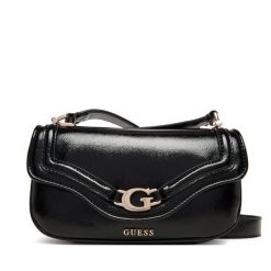 Torebka Guess. Czarne listonoszki Guess, z aplikacjami, bez dodatków. Za 399.99 zł.