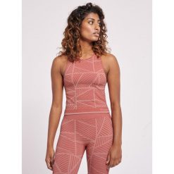 Damski crop top Hummel MT Energy. Czerwone topy Hummel, bez wzorów, eleganckie, bez kołnierzyka, bez ramiączek. Za 170.00 zł.