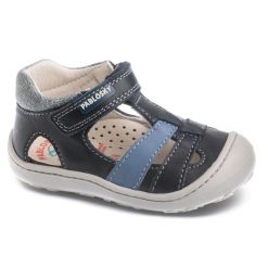 Sandały PABLOSKY 023922P Niebieski. Niebieskie sandały Pablosky, bez wzorów, z materiału, bez obcasa, bez zapięcia. Za 158.99 zł.